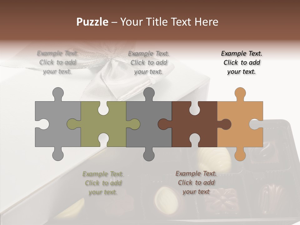 Ribbon Box White PowerPoint Template