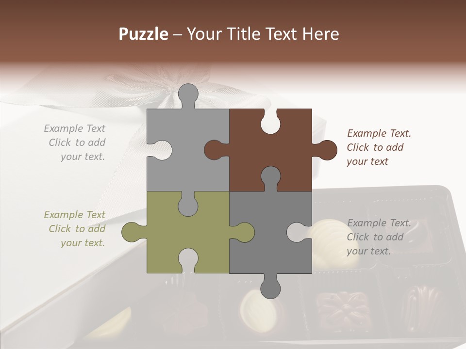 Ribbon Box White PowerPoint Template