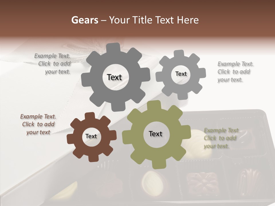 Ribbon Box White PowerPoint Template
