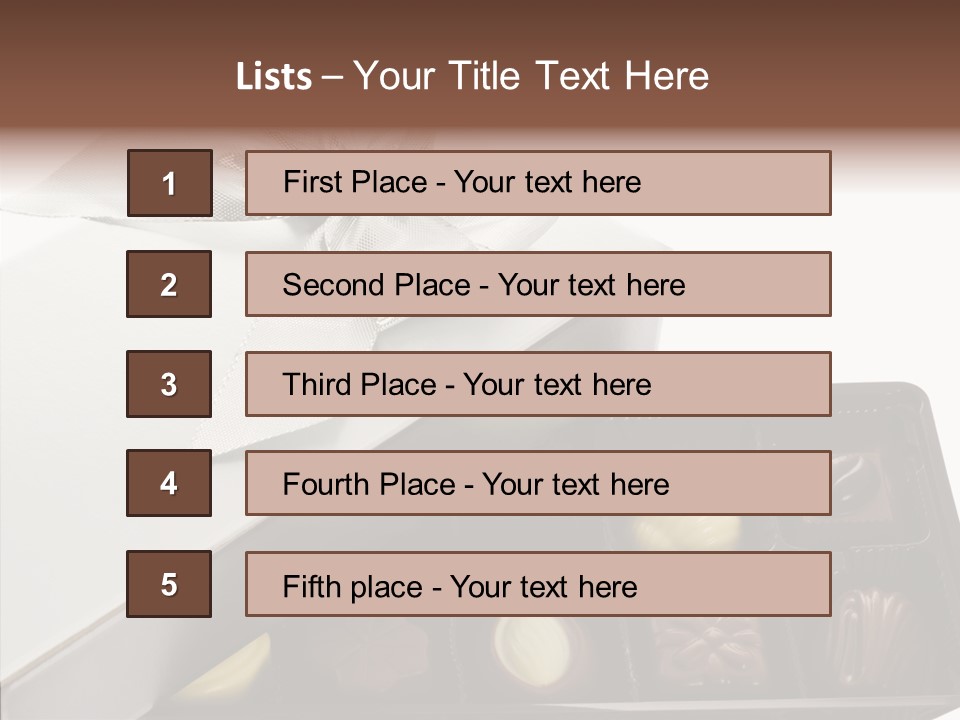Ribbon Box White PowerPoint Template