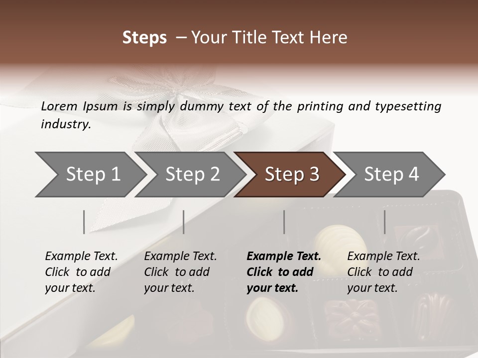 Ribbon Box White PowerPoint Template