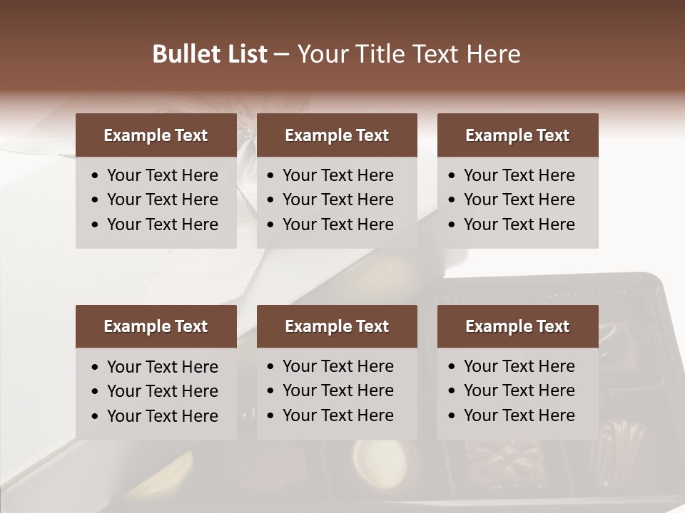 Ribbon Box White PowerPoint Template