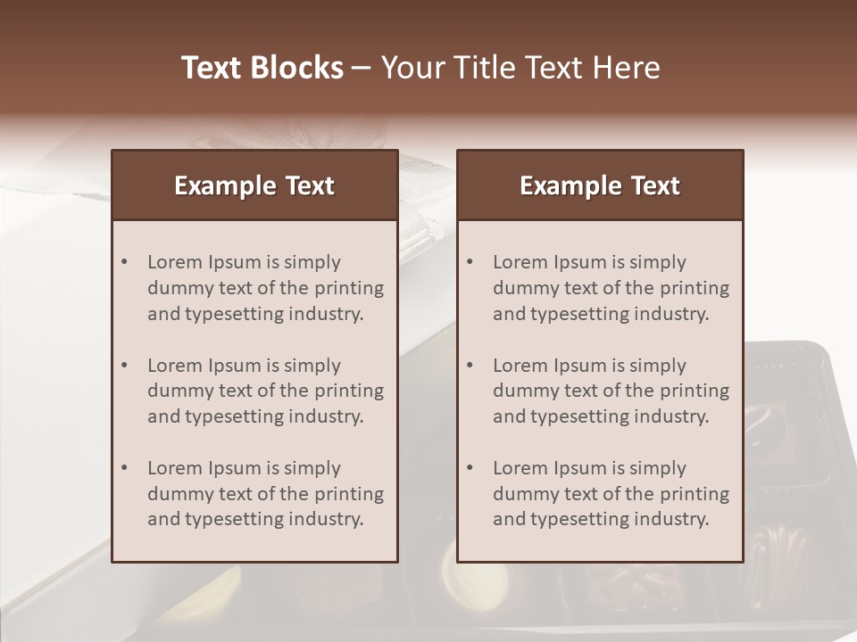 Ribbon Box White PowerPoint Template