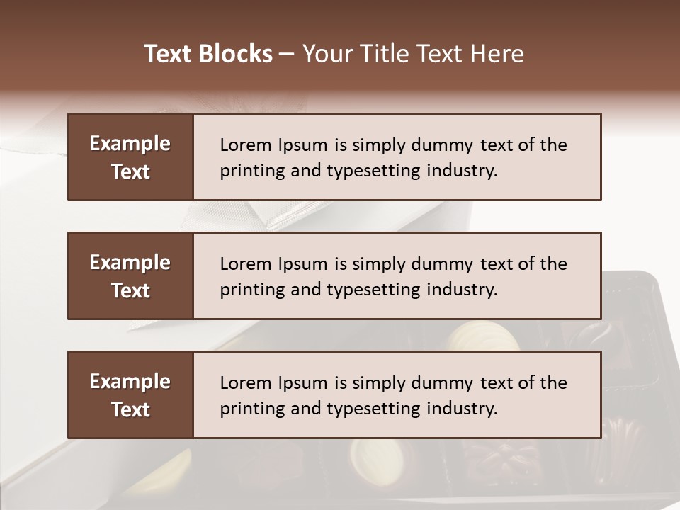 Ribbon Box White PowerPoint Template