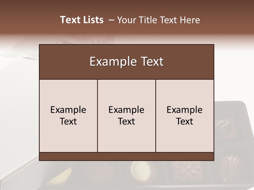 Ribbon Box White PowerPoint Template
