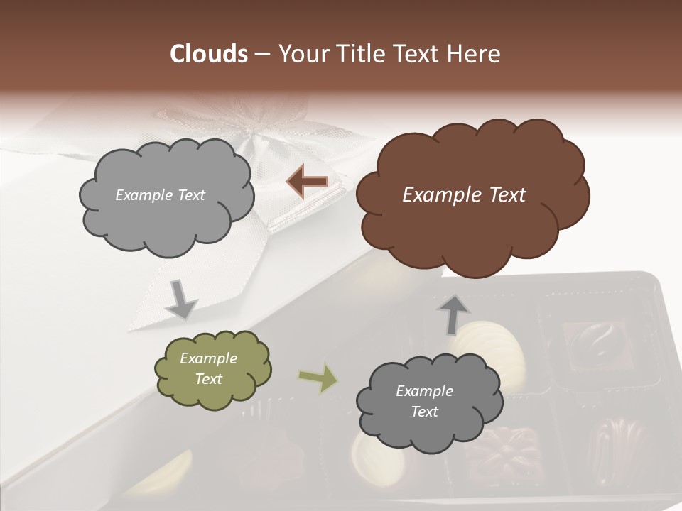 Ribbon Box White PowerPoint Template