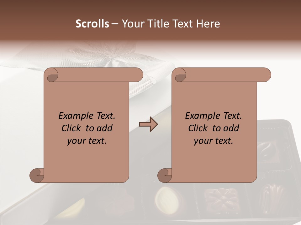 Ribbon Box White PowerPoint Template