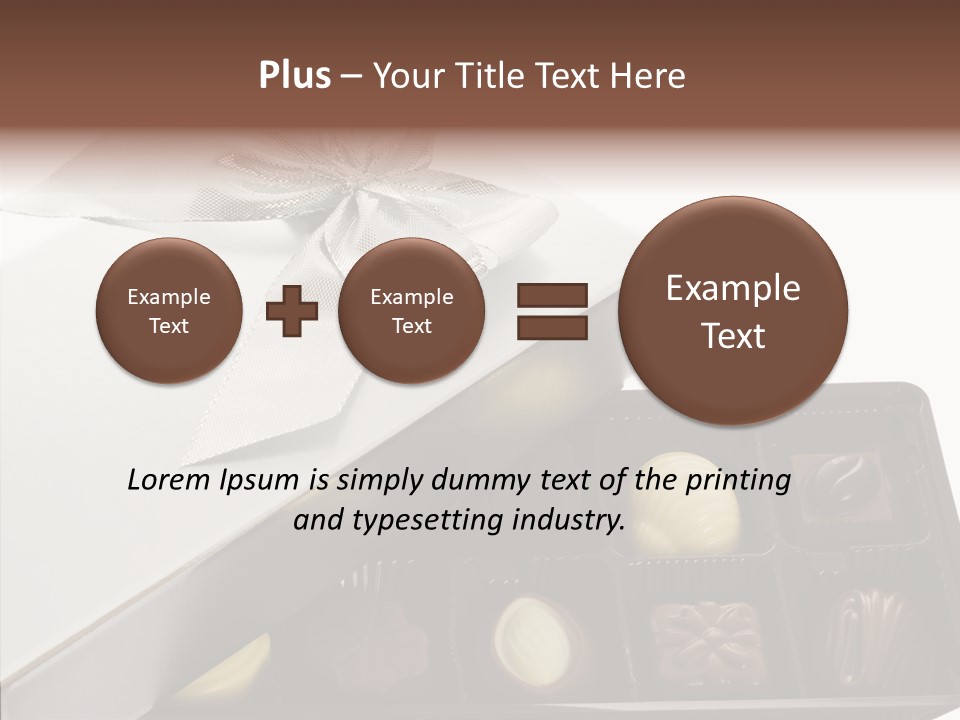 Ribbon Box White PowerPoint Template