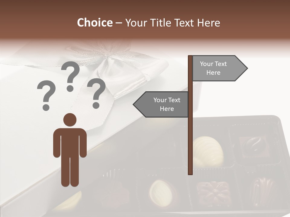 Ribbon Box White PowerPoint Template