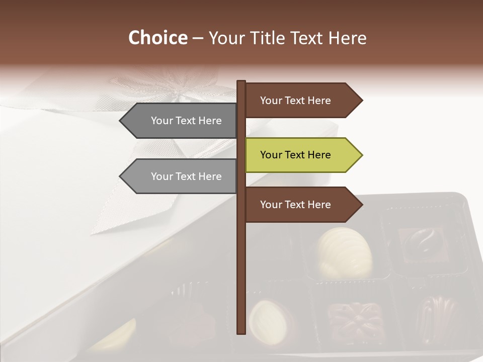 Ribbon Box White PowerPoint Template