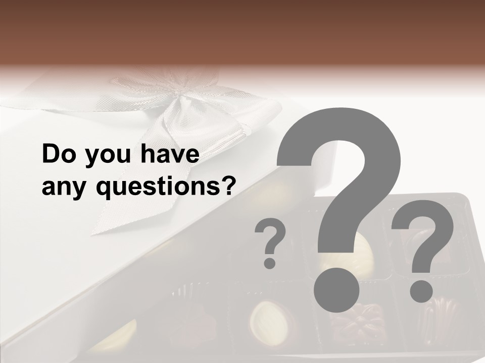 Ribbon Box White PowerPoint Template