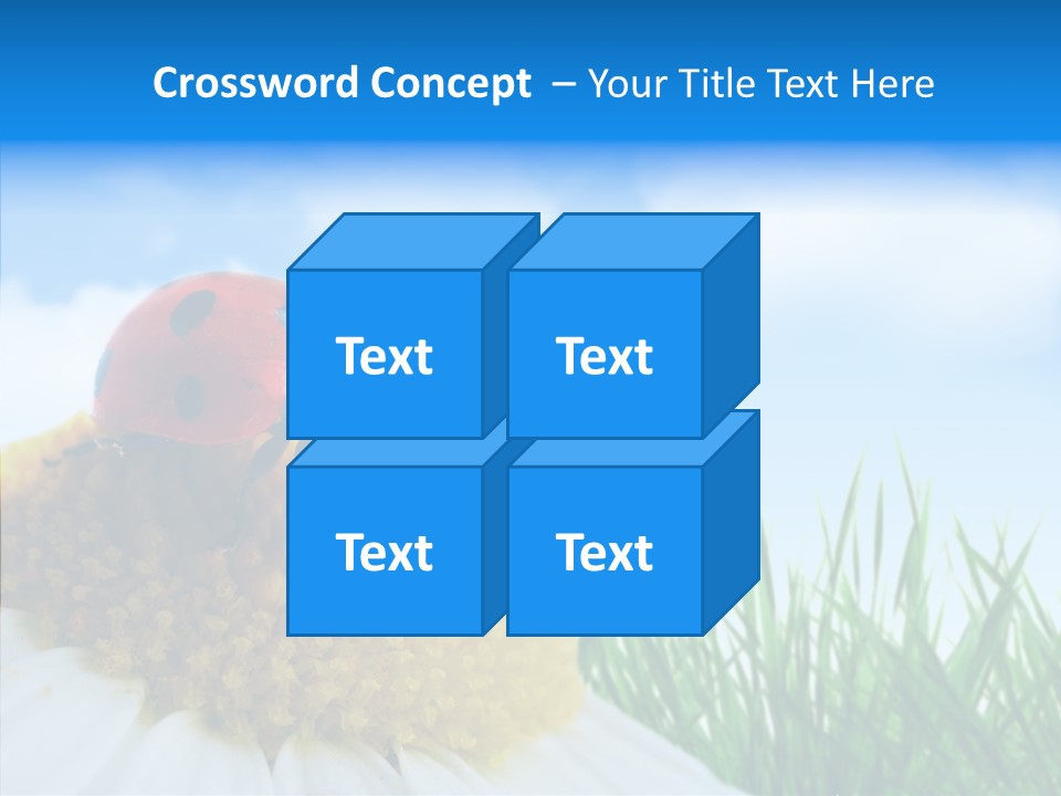 Spring Background Macro PowerPoint Template