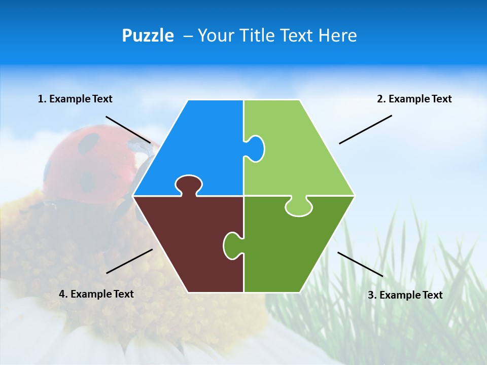 Spring Background Macro PowerPoint Template