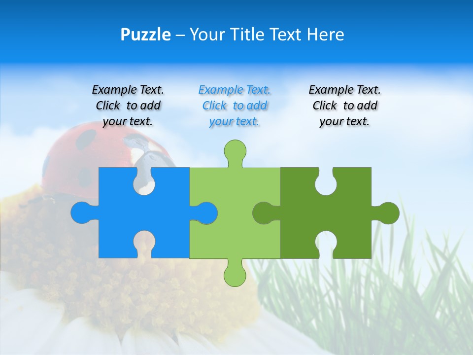 Spring Background Macro PowerPoint Template