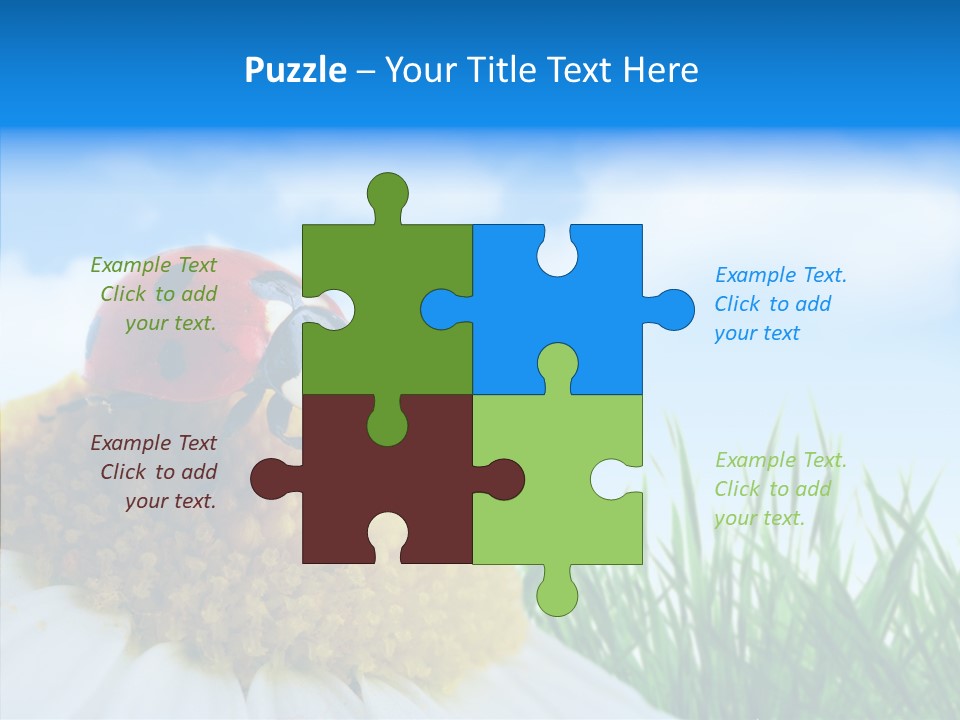 Spring Background Macro PowerPoint Template