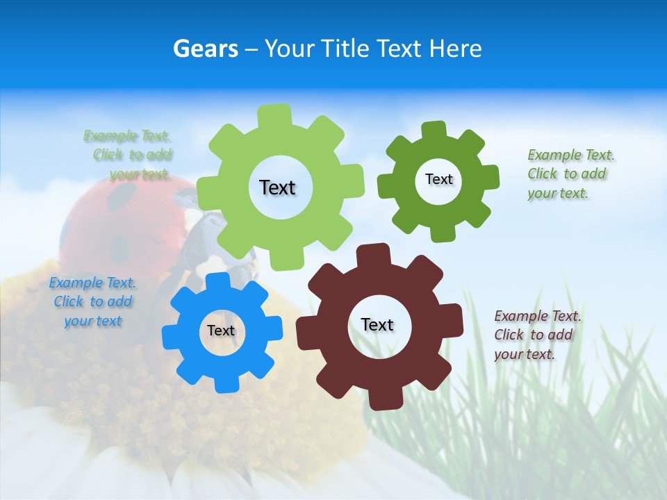 Spring Background Macro PowerPoint Template