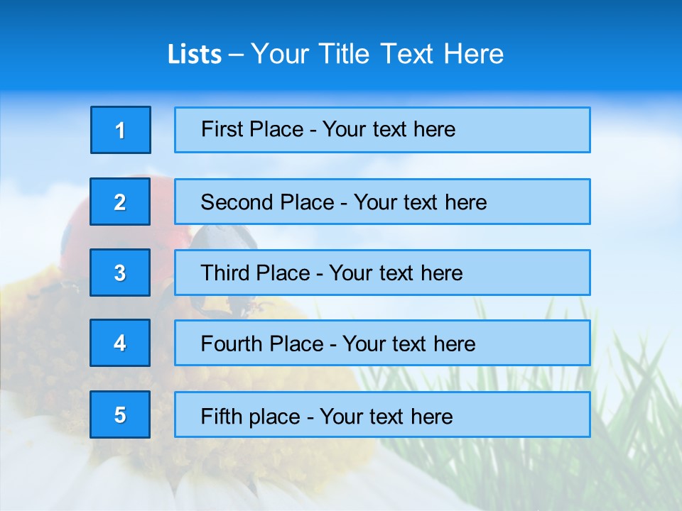 Spring Background Macro PowerPoint Template