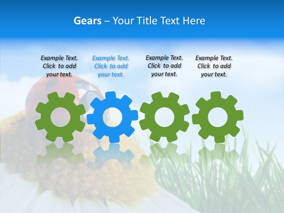 Spring Background Macro PowerPoint Template