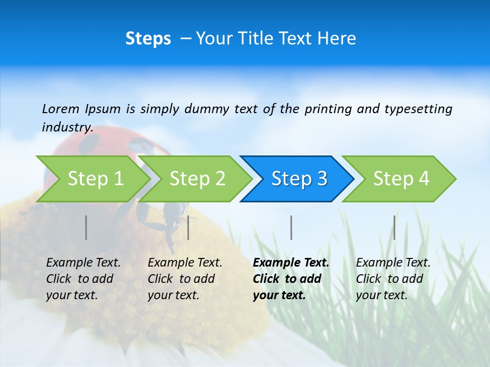 Spring Background Macro PowerPoint Template