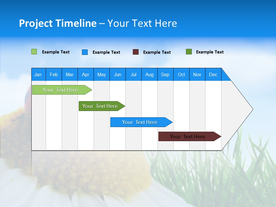 Spring Background Macro PowerPoint Template