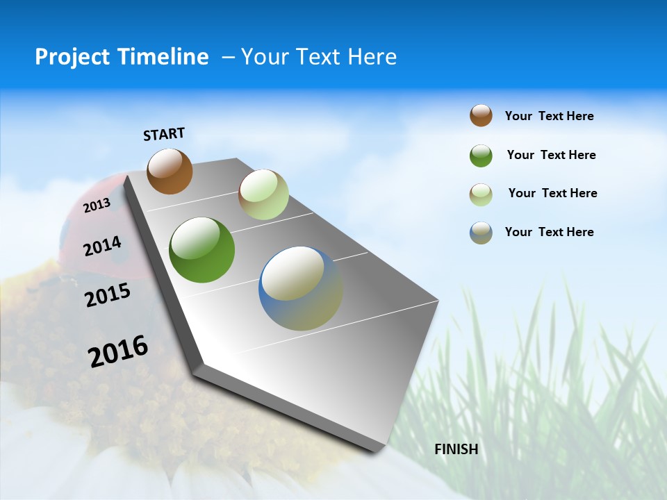 Spring Background Macro PowerPoint Template