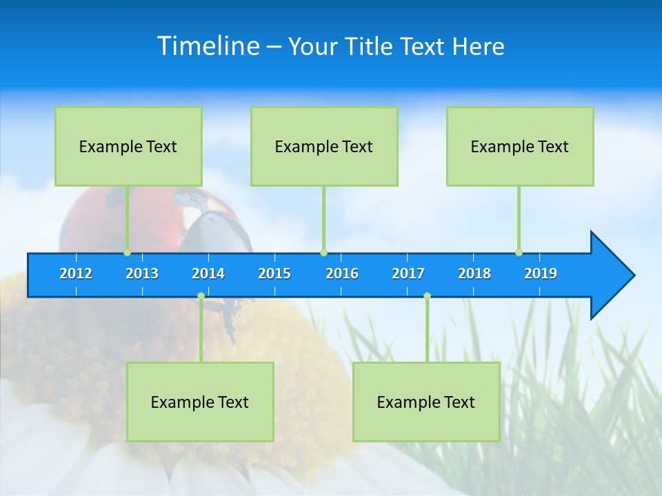 Spring Background Macro PowerPoint Template