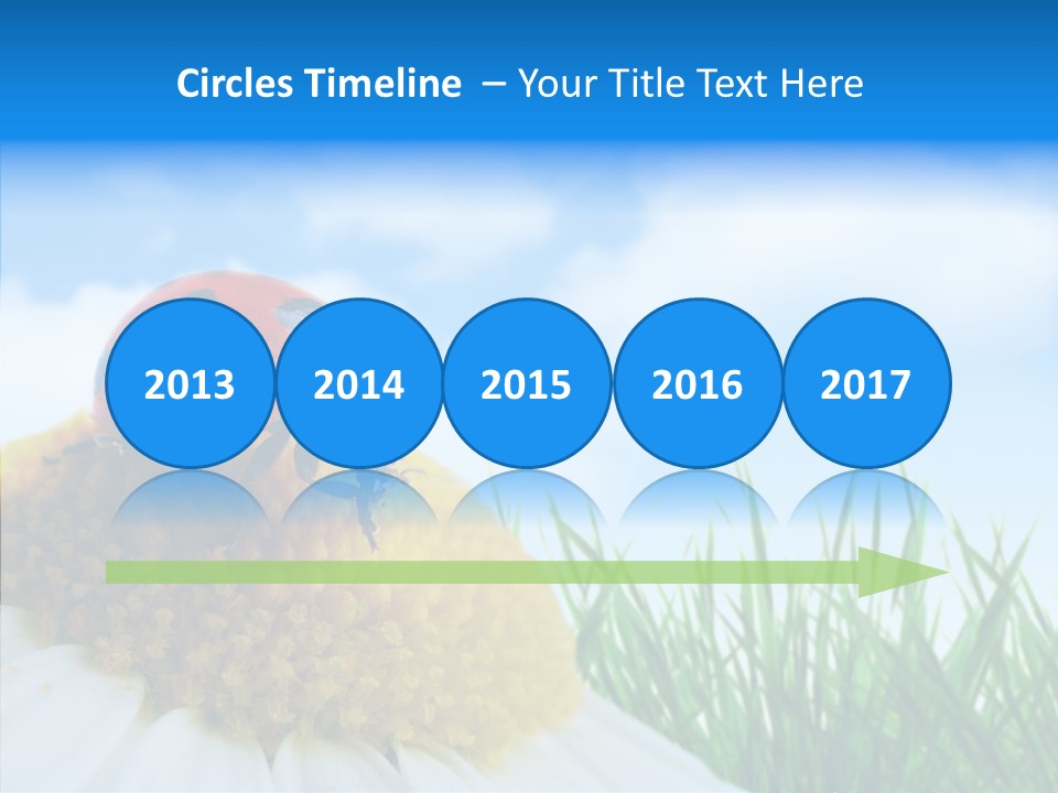Spring Background Macro PowerPoint Template