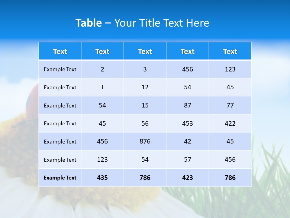 Spring Background Macro PowerPoint Template