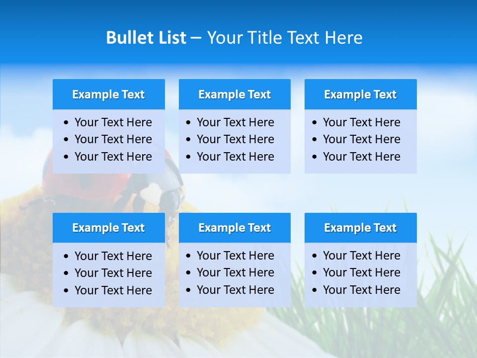 Spring Background Macro PowerPoint Template