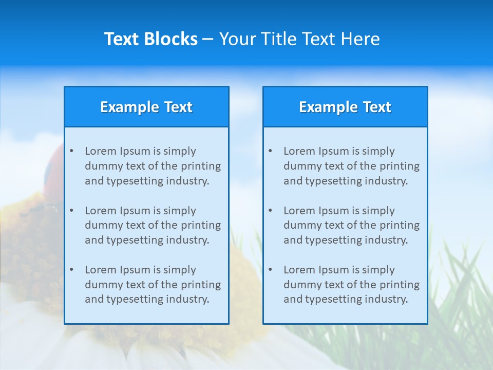 Spring Background Macro PowerPoint Template