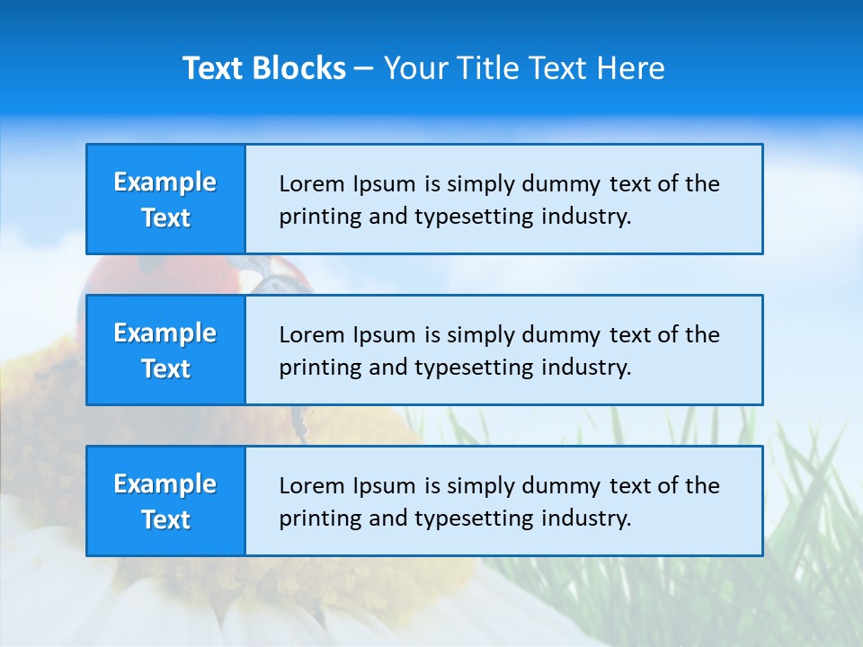 Spring Background Macro PowerPoint Template