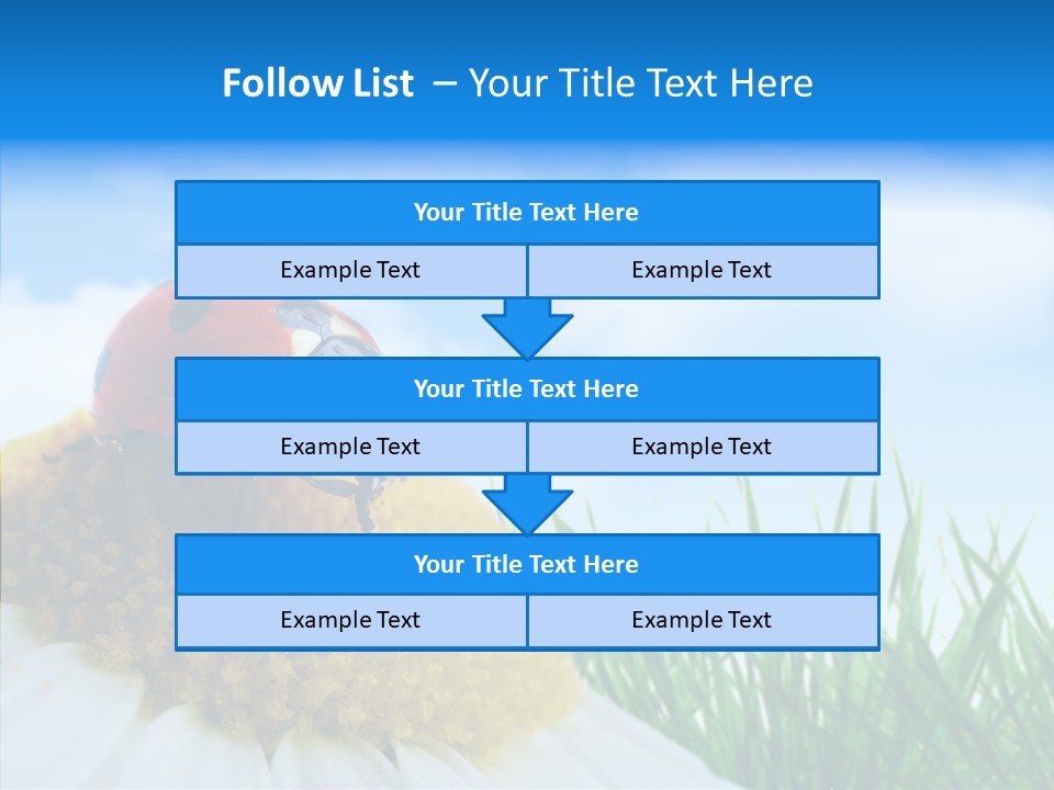 Spring Background Macro PowerPoint Template