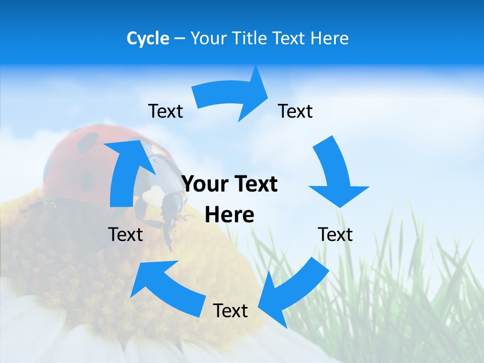 Spring Background Macro PowerPoint Template