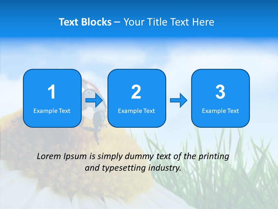 Spring Background Macro PowerPoint Template