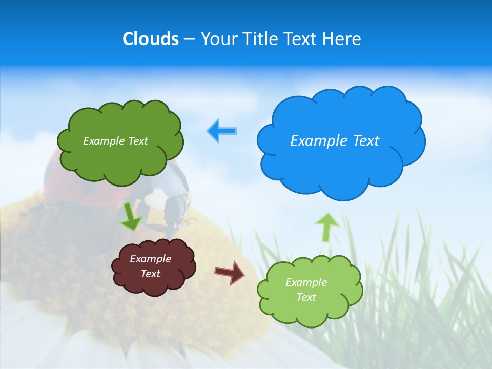Spring Background Macro PowerPoint Template