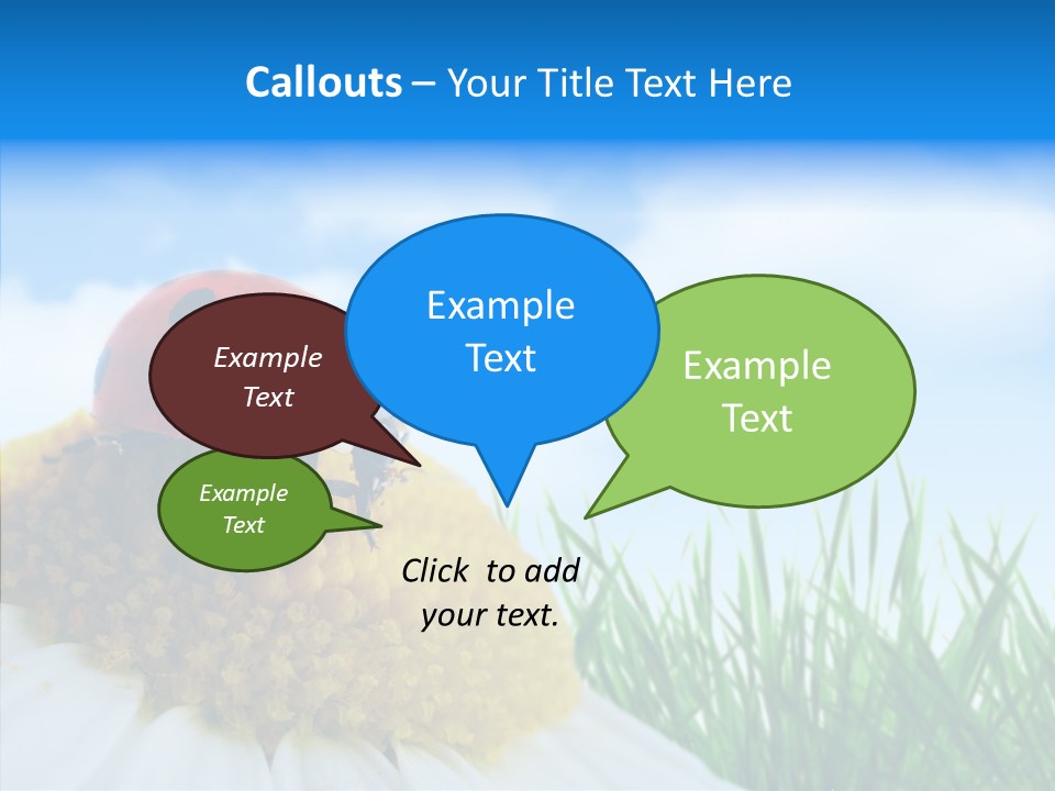 Spring Background Macro PowerPoint Template