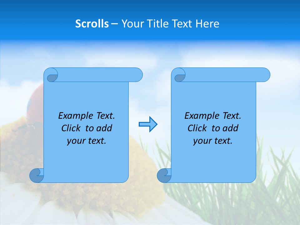 Spring Background Macro PowerPoint Template