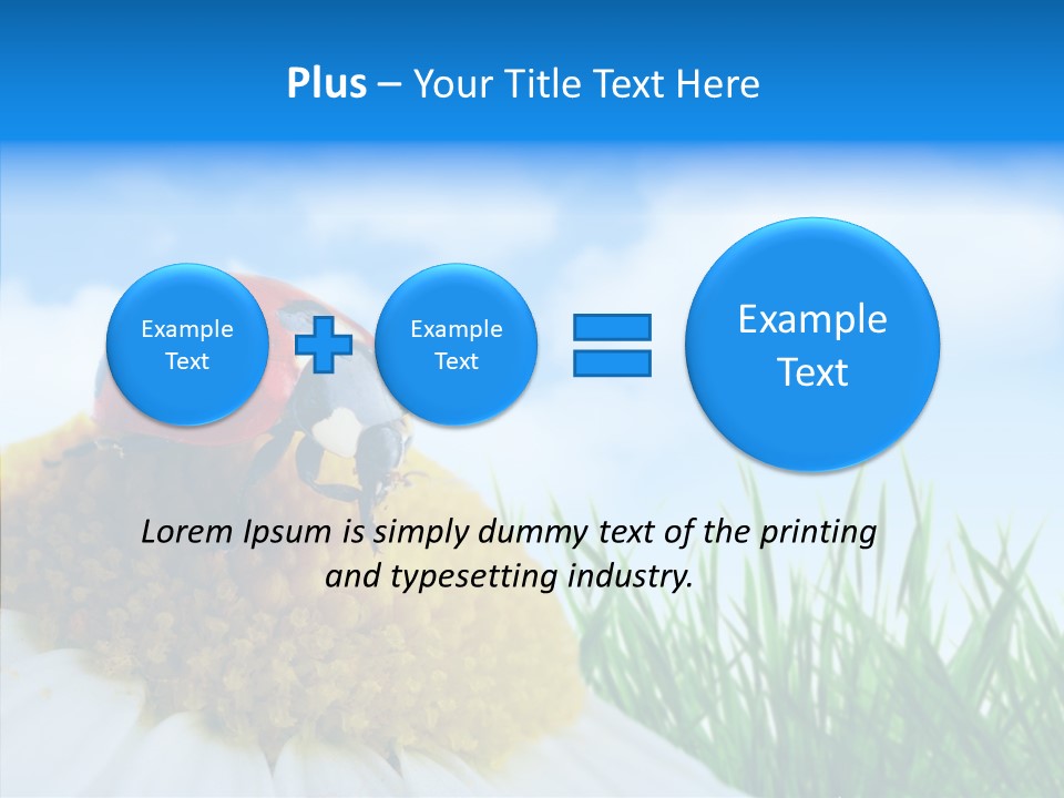 Spring Background Macro PowerPoint Template
