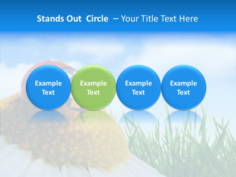 Spring Background Macro PowerPoint Template