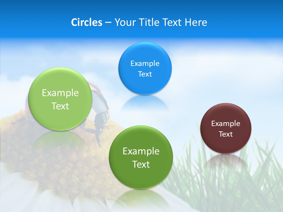 Spring Background Macro PowerPoint Template