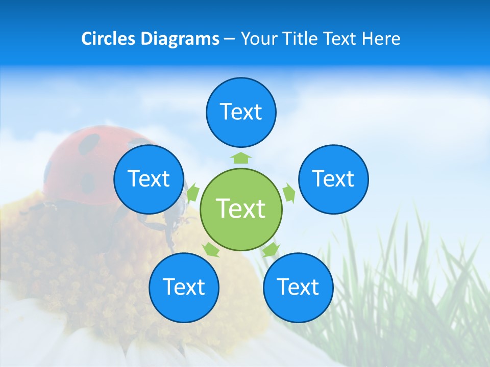 Spring Background Macro PowerPoint Template