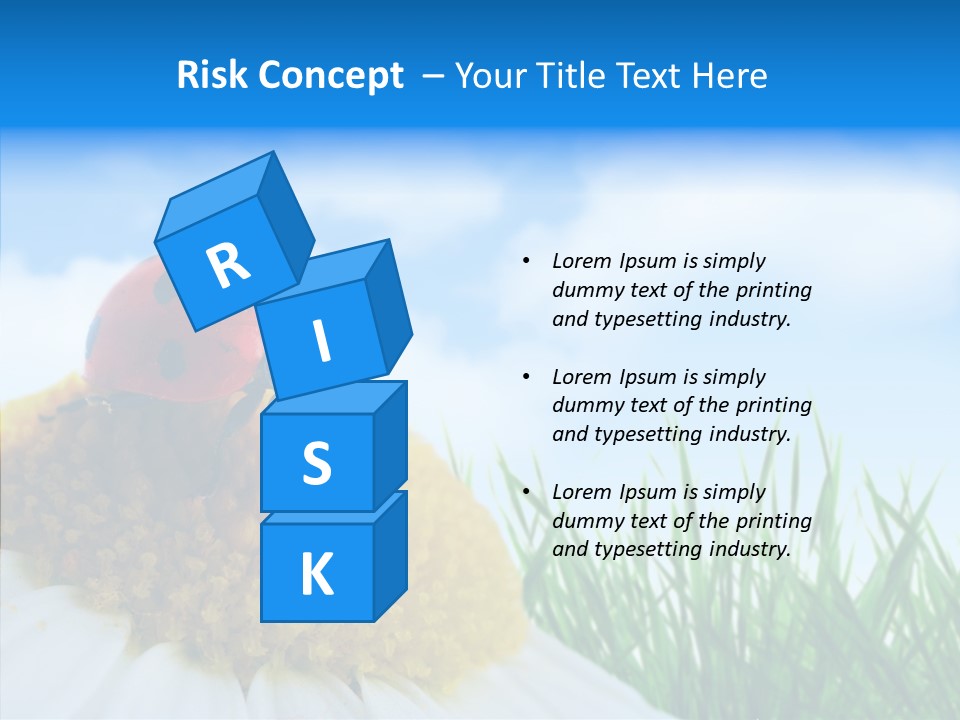 Spring Background Macro PowerPoint Template