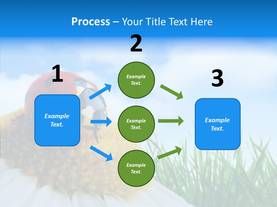 Spring Background Macro PowerPoint Template