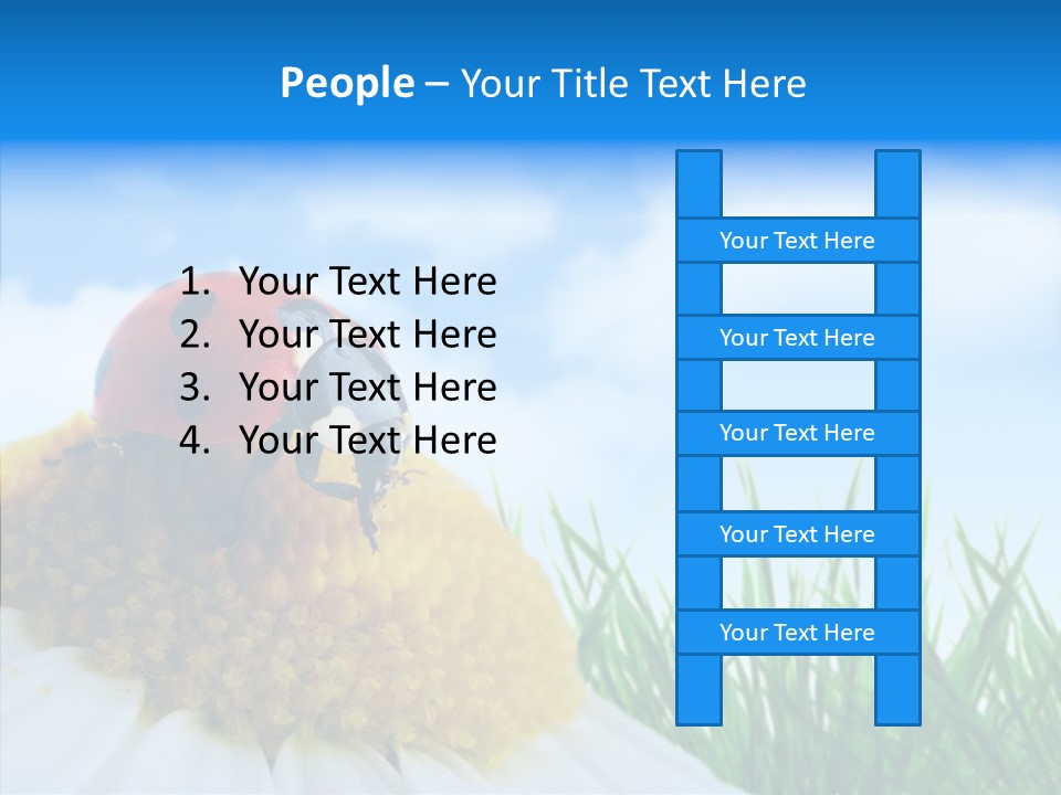Spring Background Macro PowerPoint Template