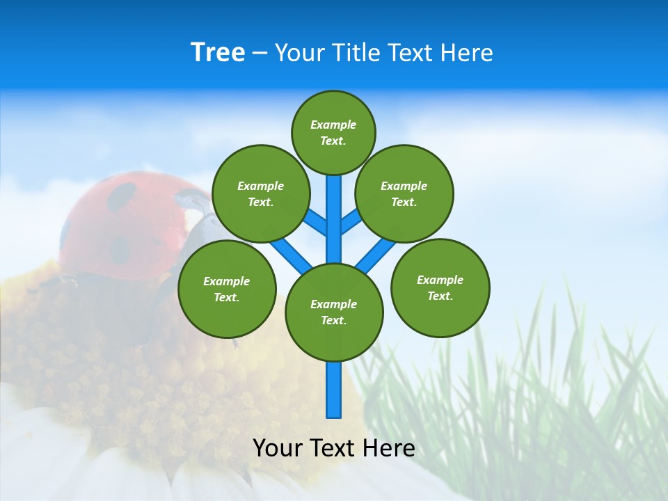 Spring Background Macro PowerPoint Template