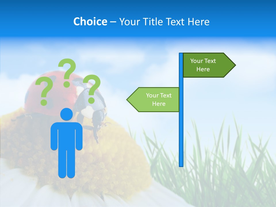 Spring Background Macro PowerPoint Template