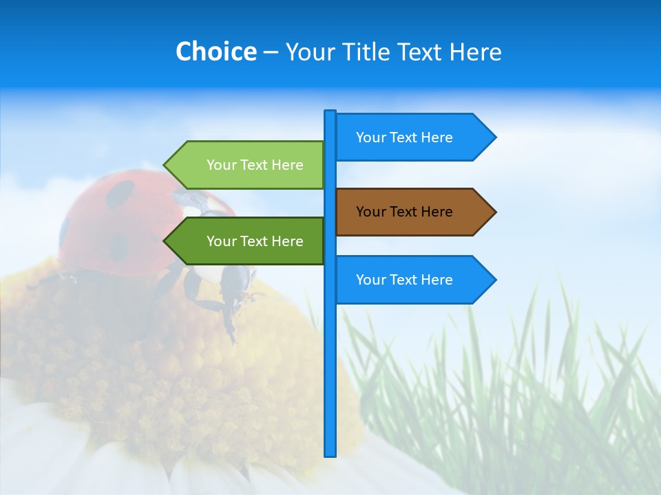 Spring Background Macro PowerPoint Template