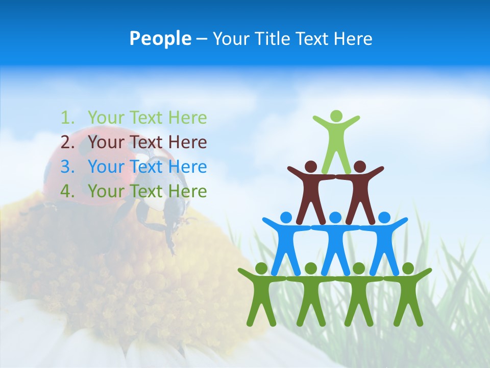 Spring Background Macro PowerPoint Template