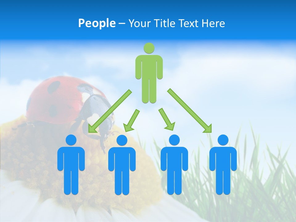 Spring Background Macro PowerPoint Template