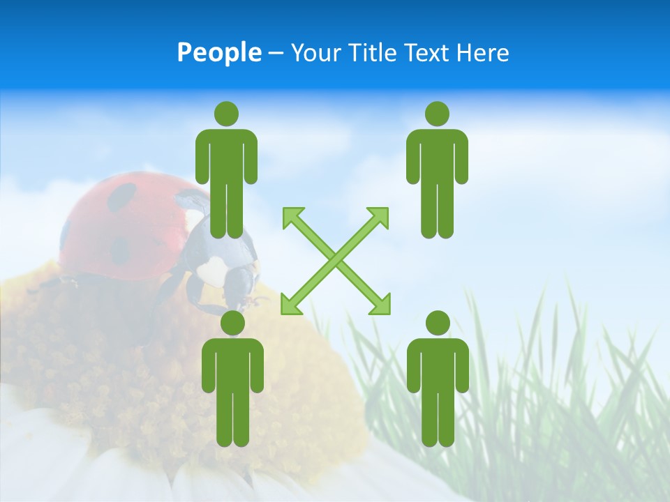 Spring Background Macro PowerPoint Template